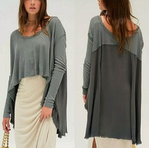 Free People TT Special High-Low Scoop Neck Tee